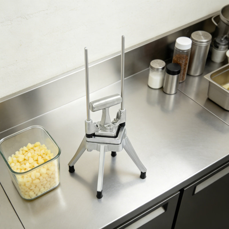 Commercial Manual Vegetable Chopper Stainless Steel Multi-Function Fruit Cutter and Dicer for Kitchen and Restaurant