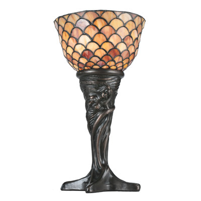 14" High Tiffany Fishscale Mini Lamp