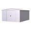 Remise de rangement Classic en acier, 10 x 8, gris flûte-119311402-55865211