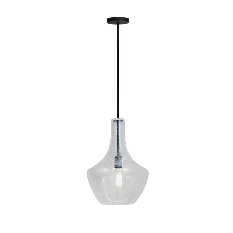 Ocampo 1 - Light Unique/Statement Pendant, Matte Black, 18" H x 12" W x 12" D