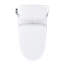 TOTO Ultramax WASHLET+ S7A One-Piece Elongated 1.28 GPF Auto Flush Universal Height Toilet with CEFIONTECT, Cotton White - MW6084736CEFGA#01