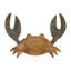 Figurine de crabe en bois de manguier Hruska Himalka