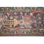Tapis traditionnel rose à motif floral 6 x 10