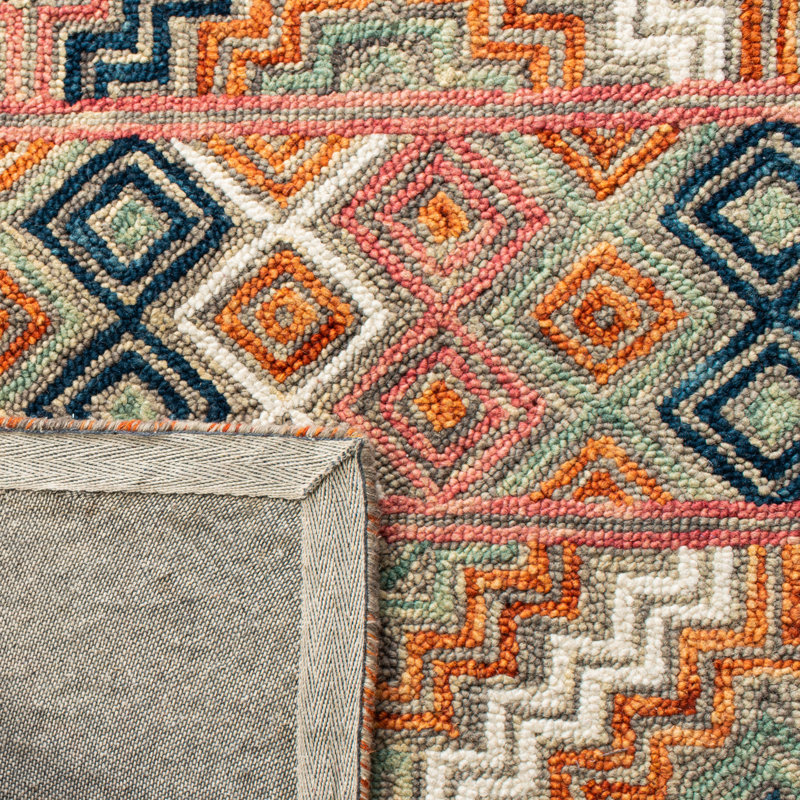 Tapis en laine touffeté à la main Deyoung, Tapis de couloir 2 pi 3 po x 9 pi