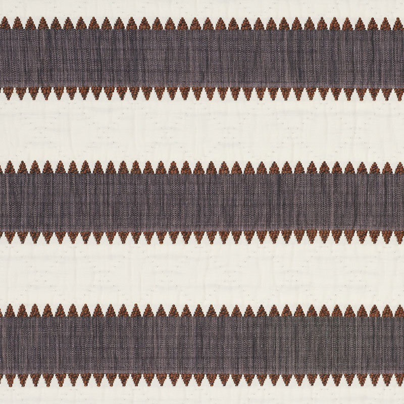 Isolde Stripe Matelassé Fabric, Cinder