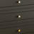 Light luxury black bookcase