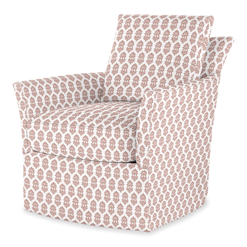 Trent Swivel Armchair, Perigold Francine Dusty Rose