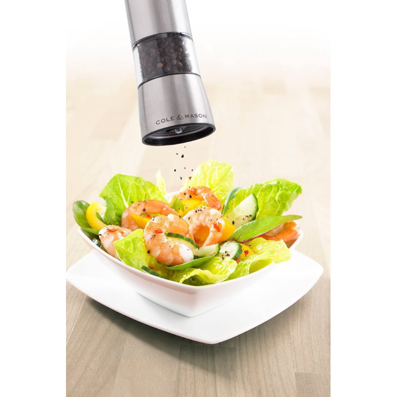 Cole & Mason Hampstead Precision+ Electronic Salt Mill Grinder 8.5"