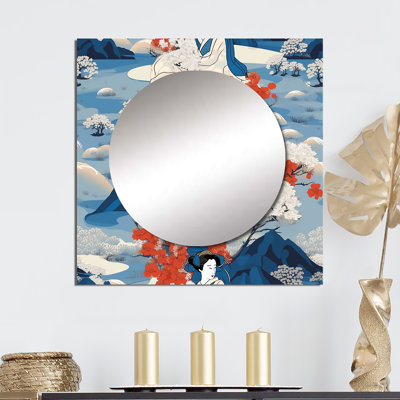 Dechanel - Grand miroir carré pour femme, Japon