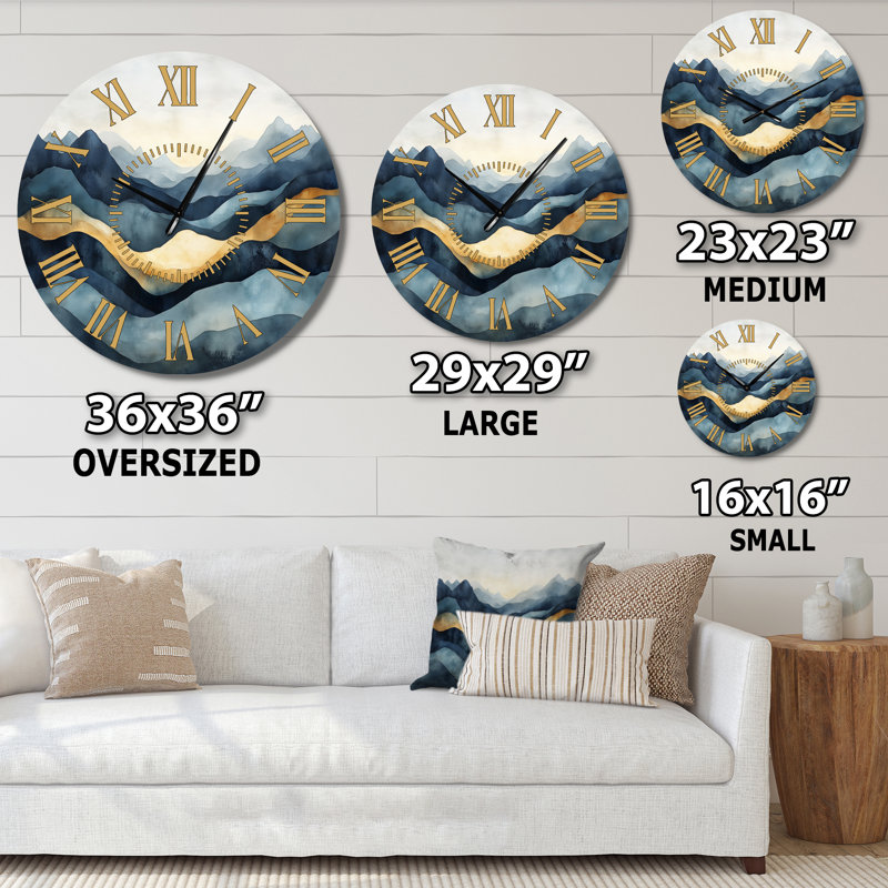 Horloge murale Bold Earth Horizon, Surdimensionné
