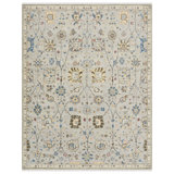 Bristol Hand Knotted Wool Floral Area Rug