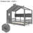 Montessori Safety Design Floor House Bed with Storage Shelf for Toddler, Kids-1133040584-1133040587