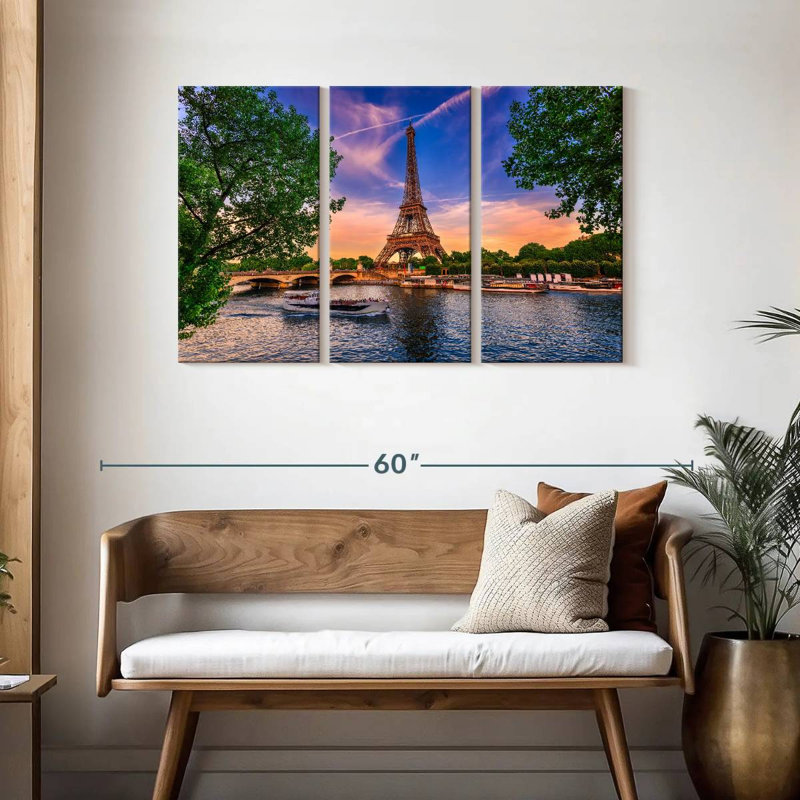 Sebbie Paris Eiffel Tower, 28" H x 45" W