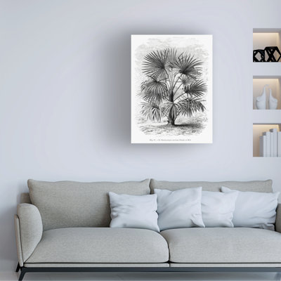 «Les Palmiers Histoire», palmier rétro, art sur toile