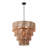 Aleris 5 - Light Shaded Tiered Rattan Pendant-2095198561