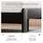 King Size Bed Frame with Headboard , Wood Platform Bed Frame , Noise Free,No Box Spring Needed And Easy Assembly Tool,Large Under Bed Storage,Black-1093431244-1088719304