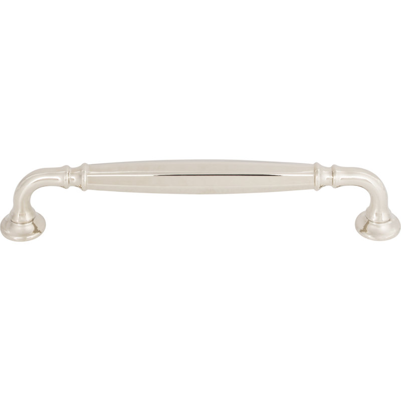 Barrow Bar pull, Polished Nickel, 6 5/16" Center to Center