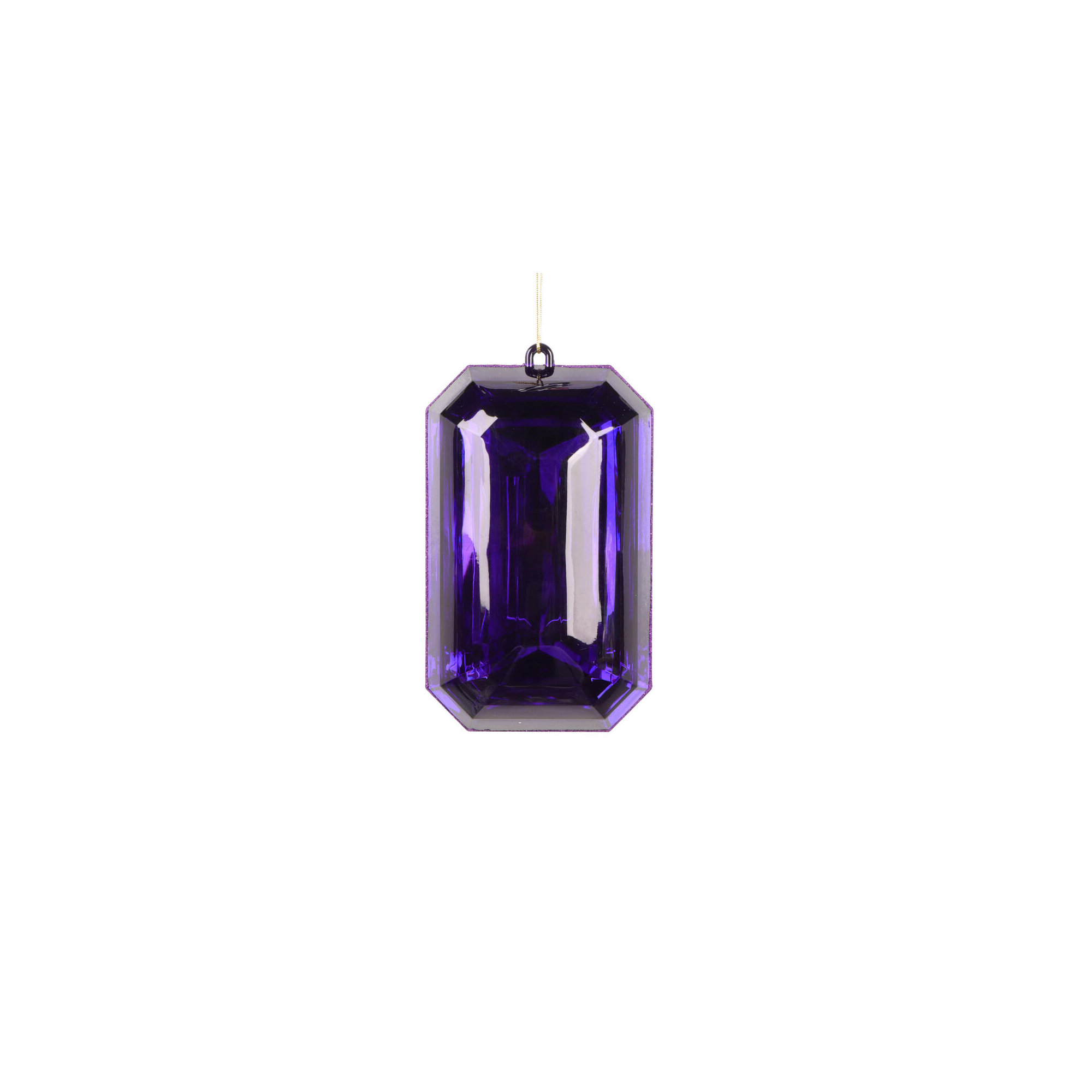 Mappsburg Jewel Glitter Ornament., Purple