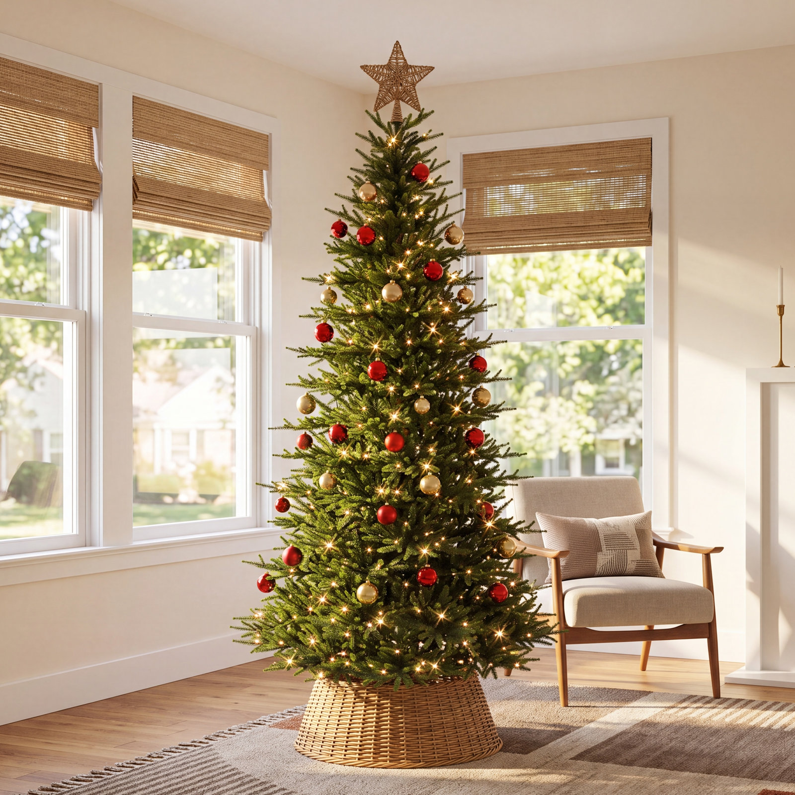 Slim 7.5' Pre-Lit Fir Tree