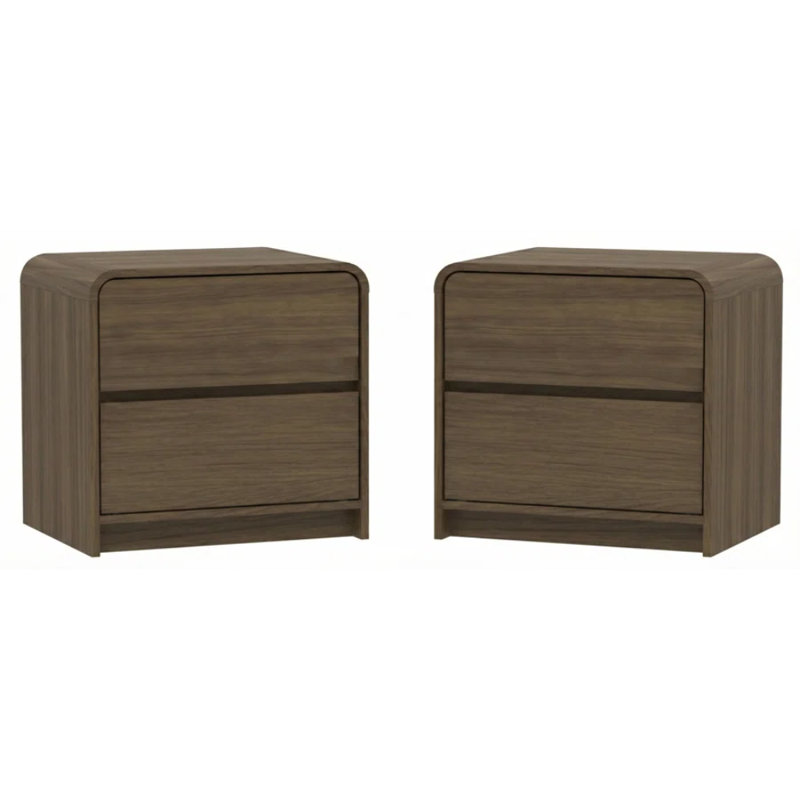 Rishel Modern 4 Pieces Bedroom Set, 4 Pcs: Dresser 6, Dresser 8, 2 Nightstands