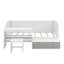 Lit de jour simple avec tablettes de rangement et bureau-2044400337