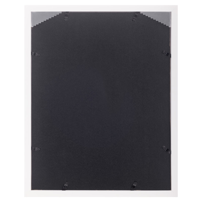 White Wood Wall Frame 11"X14" - Premium Quality - Rectangular Wall Mount - Classic Design For 8"X10" Photos - Ready-To-Hang - Enhance Your Home Or Office Décor With This Elegant Frame