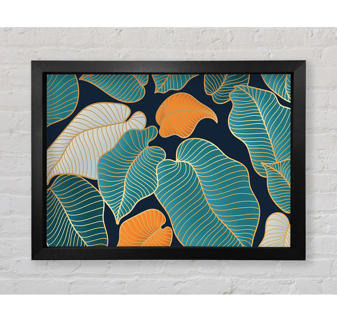 Gerahmter Kunstdruck The Banana Leaf Flow