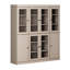 Vaisselier 100% bois massif 65 po avec verre transparent, portes Shaker et tablettes réglables-852418410