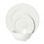 Ensemble d'assiettes et bols Gibson Home Caviara, ensemble de vaisselle 12 pièces, ensemble de vaisselle en porcelaine blanche à bord arrondi, assiettes à dîner, assiettes à salade et bols à céréales