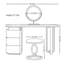 Commode simple italienne de luxe