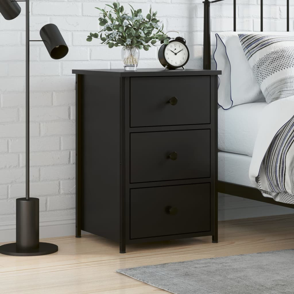 Caulkins 3 Drawer Bedside Table