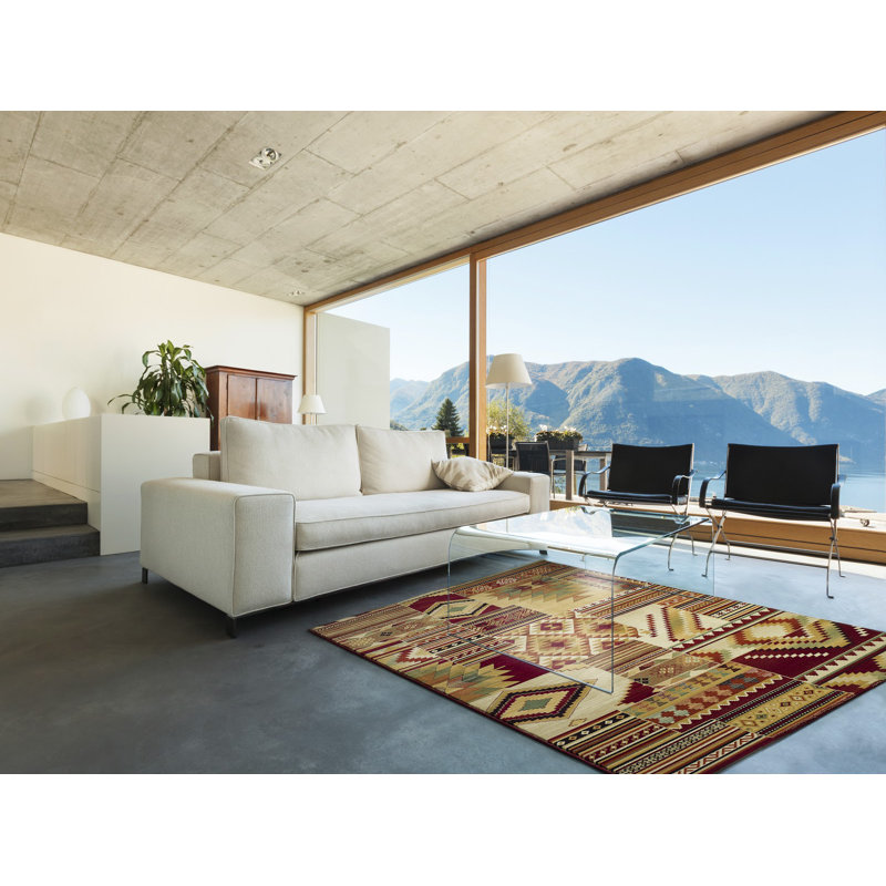 Bondurant Geometric Area Rug, Rectangle 115 x 160cm