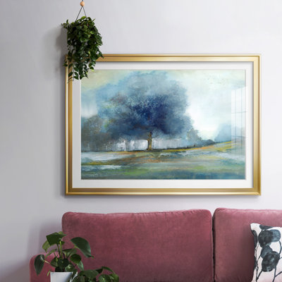 Arbre fantaisie encadré sur papier