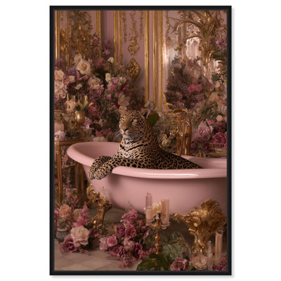 "Royal Beast I", reproduction d'art sur toile par Art Remedy, cadre noir, 16 x 24