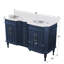 Meuble-lavabo double 54 po avec comptoir en marbre et lavabo en céramique-1140982339