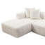 Canapé d'angle modulaire Cloud 107,9 po avec méridienne en L, canapé moderne et minimaliste rembourré pour salon et chambre, canapé d'angle profond, aucun assemblage requis