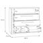 Large Grey And Oak Chest Of Drawers