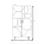 Armoire moderne à compartiments multiples