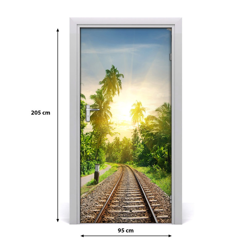 Rails Door Decal, 205cm H x 95cm W