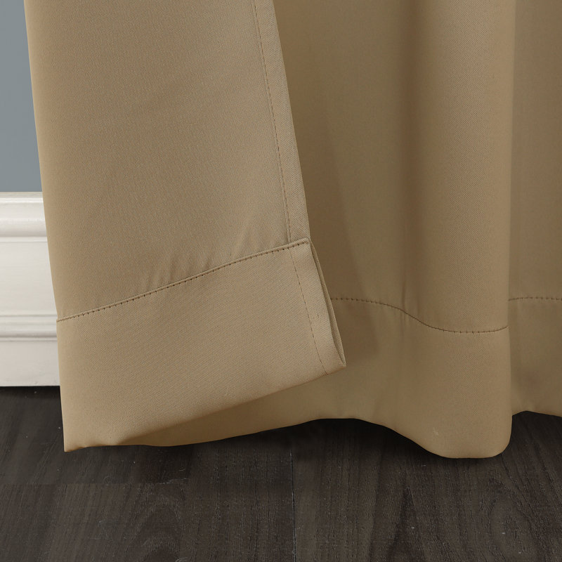 Panneau de rideau occultant avec œillets Burrier Wayfair Basics, Taupe, L 40 po x L 63 po
