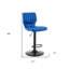 Tabouret de bar réglable en similicuir noir-1858340286
