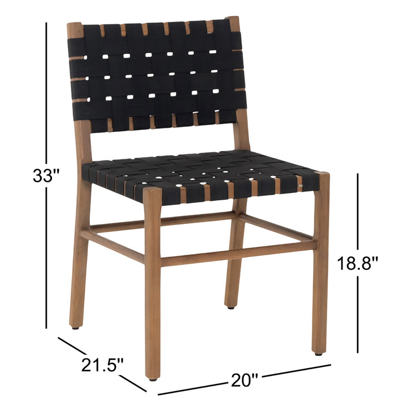 Mira Outdoor Dining Chair Black