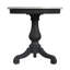  Danielle P Table d'appoint ronde en marbre et en bois, noir-1339886887