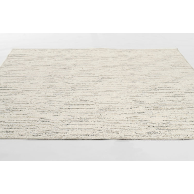 Tapis ivoire en coton Momeni Haim, Rectangle 5 pi 3 po x 7 pi