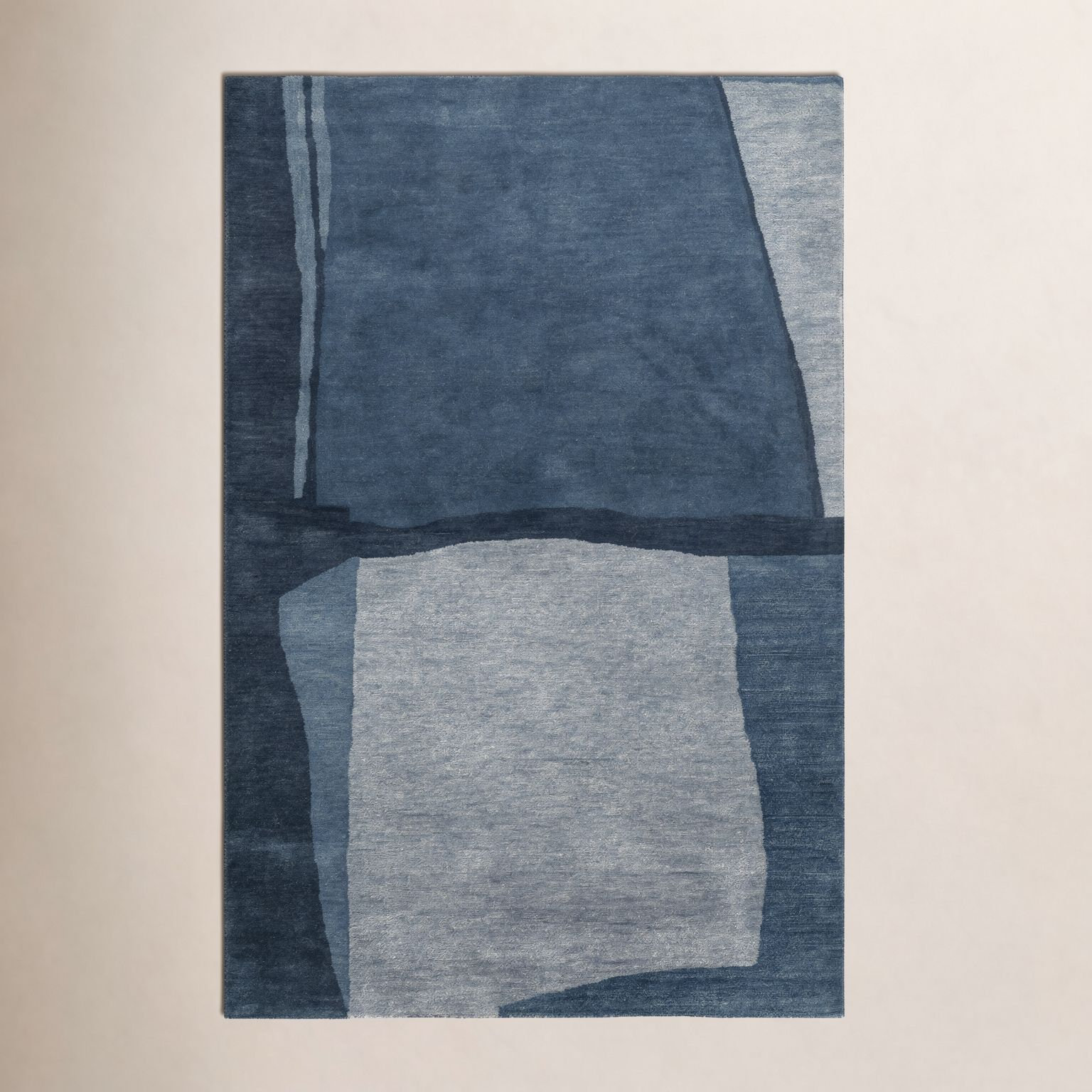 Hand-Tufted Abstract Wool Rug, Rectangle 8'9" x 11'9"