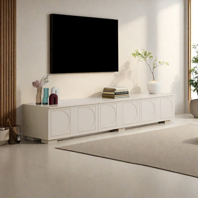French Vintage Style Wood TV Stand