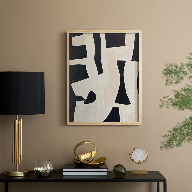 Série ABSTRACT DLxxxix, reproduction encadrée - bois massif, H 30 po x l 24 po