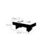 Table basse rectangulaire en pierre micro-cristalline
