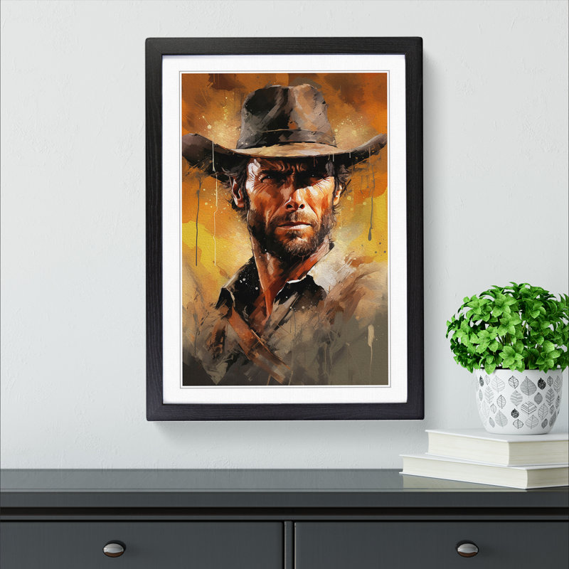Single Picture Frame Print on Wood, Black Framed, 64cm H x 46cm W