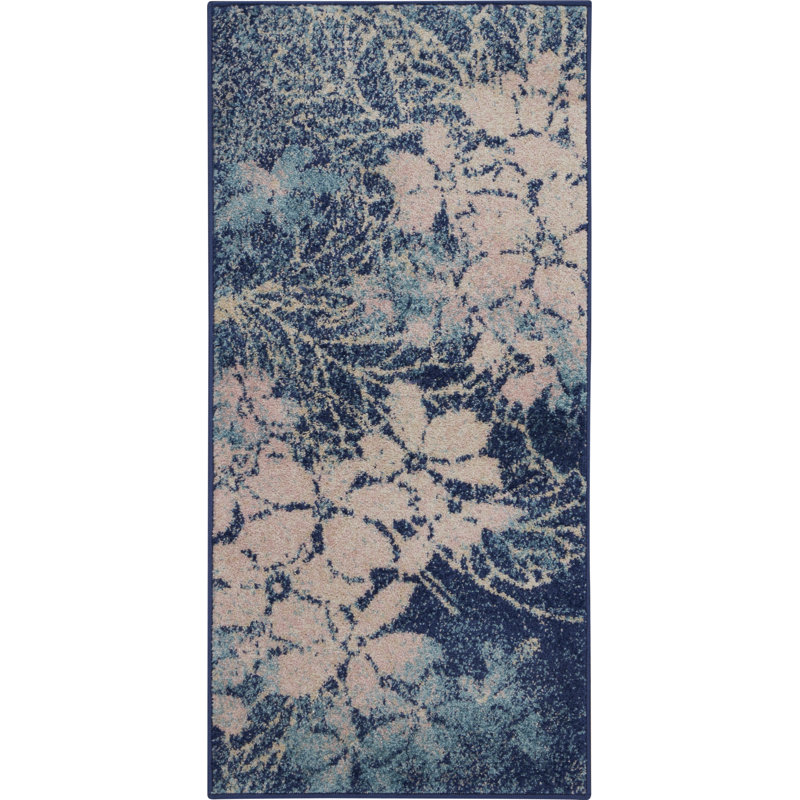 Tapis bleu marine, Rectangle 2 pi x 4 pi